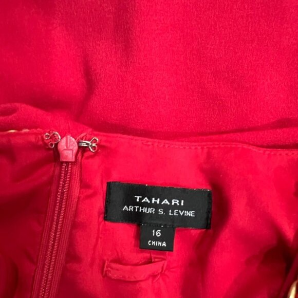 Tahari Red Dress - Picture 10 of 14